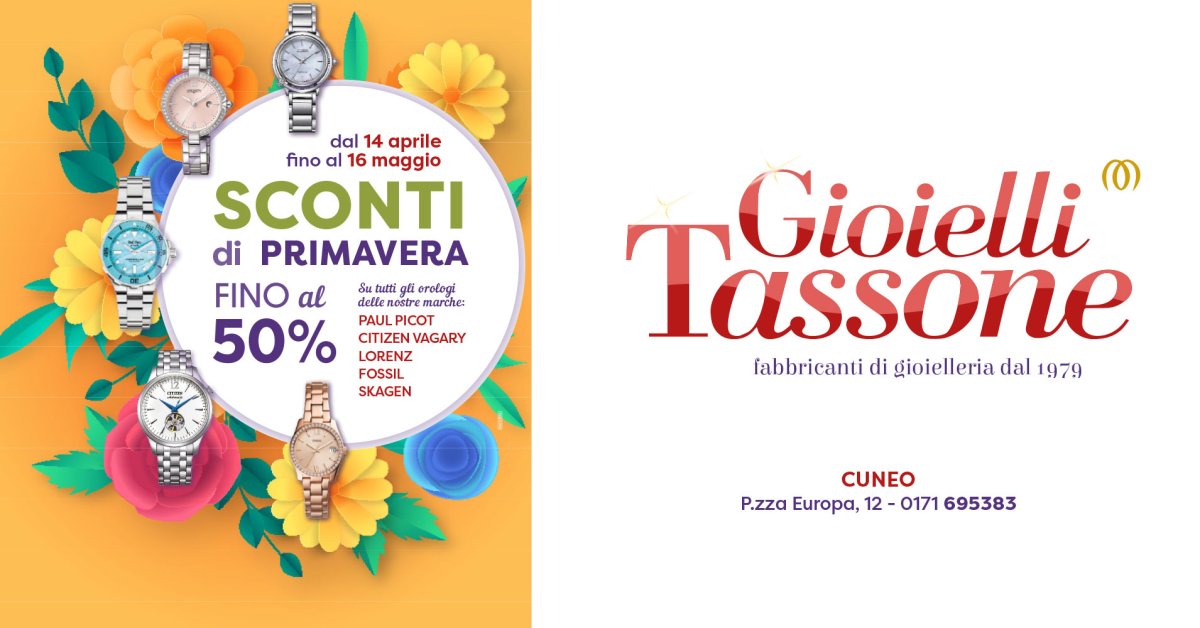 Gioielli Tassone | Promozione · Primavera 2026